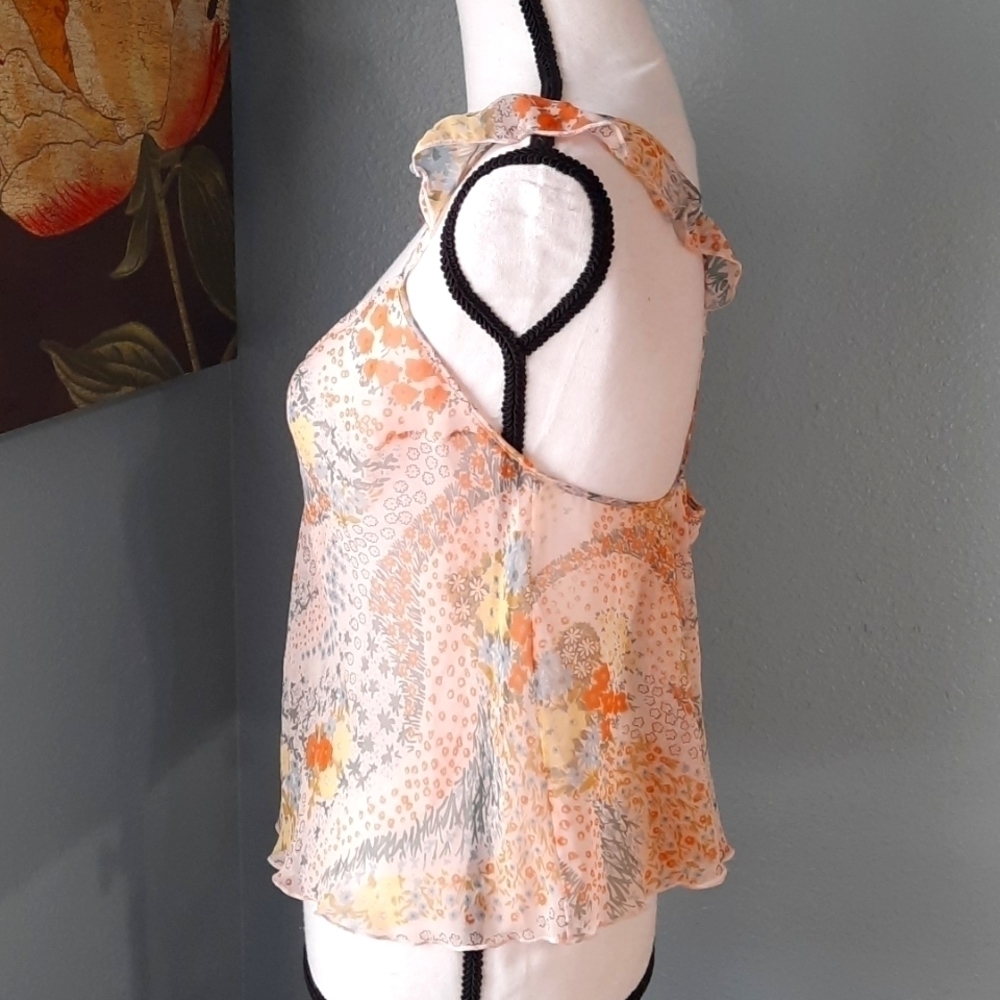 Victoria's Secret Ruffle Strap Sheer Cottagecore Tank top - Picture 5 of 8